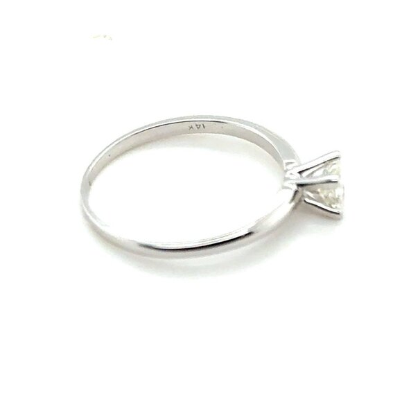 Small Princess Cut 14k Gold Diamond Ring - Picture 10 of 12